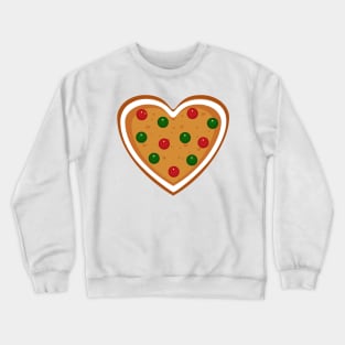 Gingerbread Heart Cookie Crewneck Sweatshirt